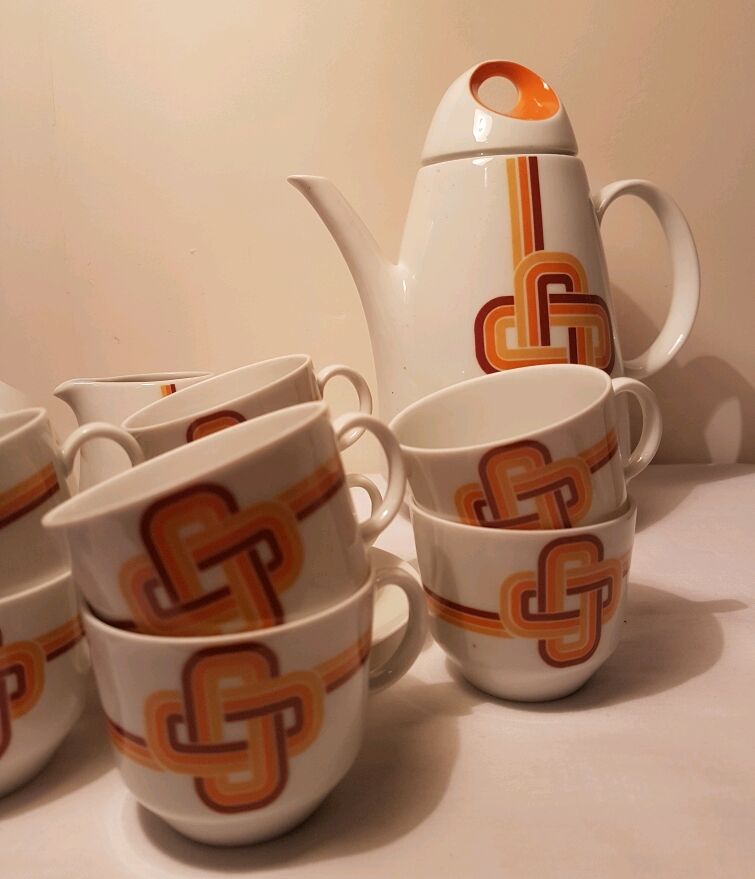 Service to coffee vintage 70 s Bareuther