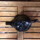 Old vintage black ceramic elephant shaped teapot #a474