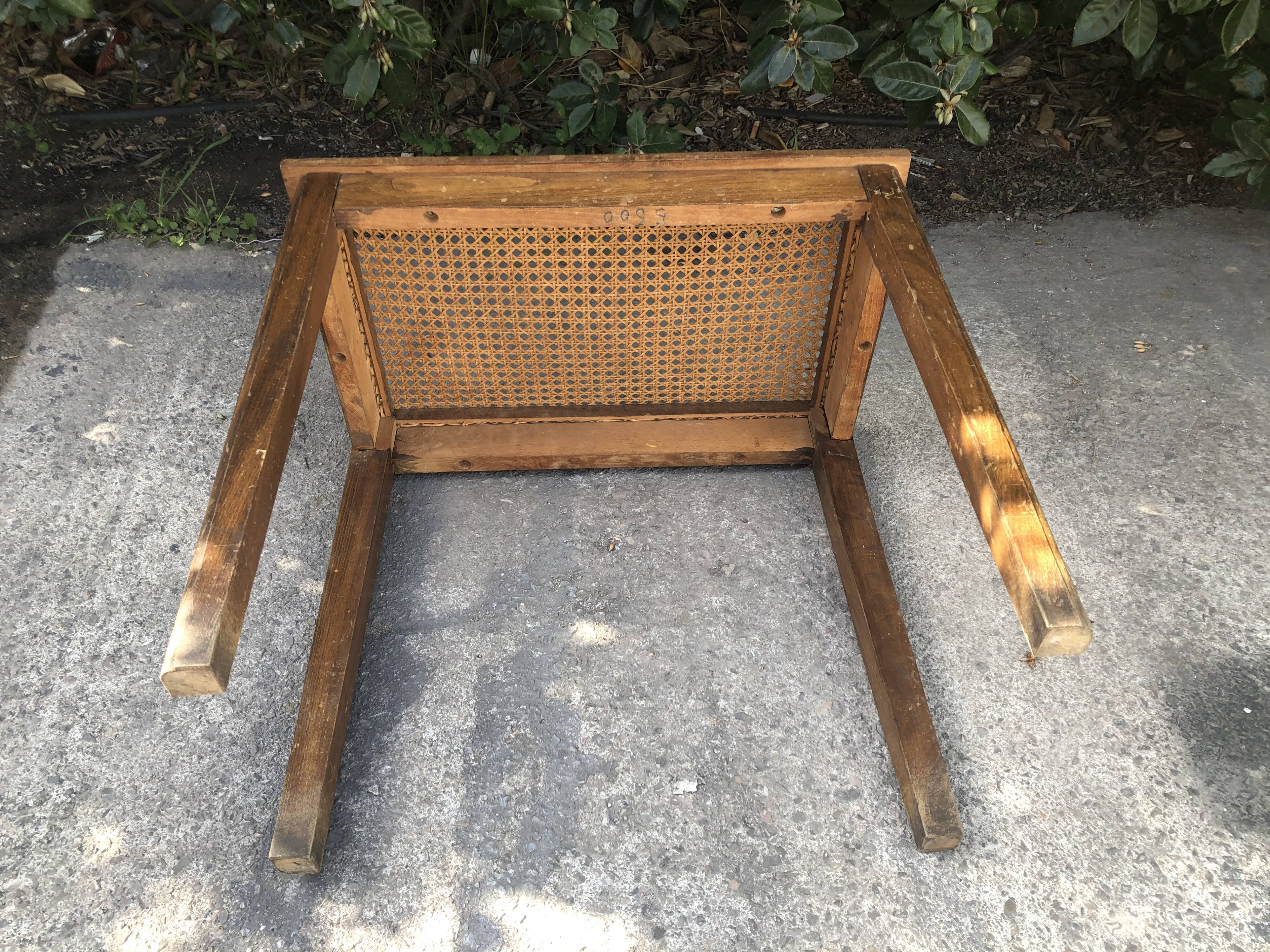 Wooden piano bench and vintage canning
