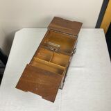 Antique wooden sewing box