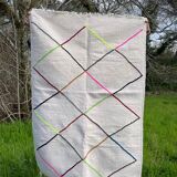 Tapis berbère losanges fluo
