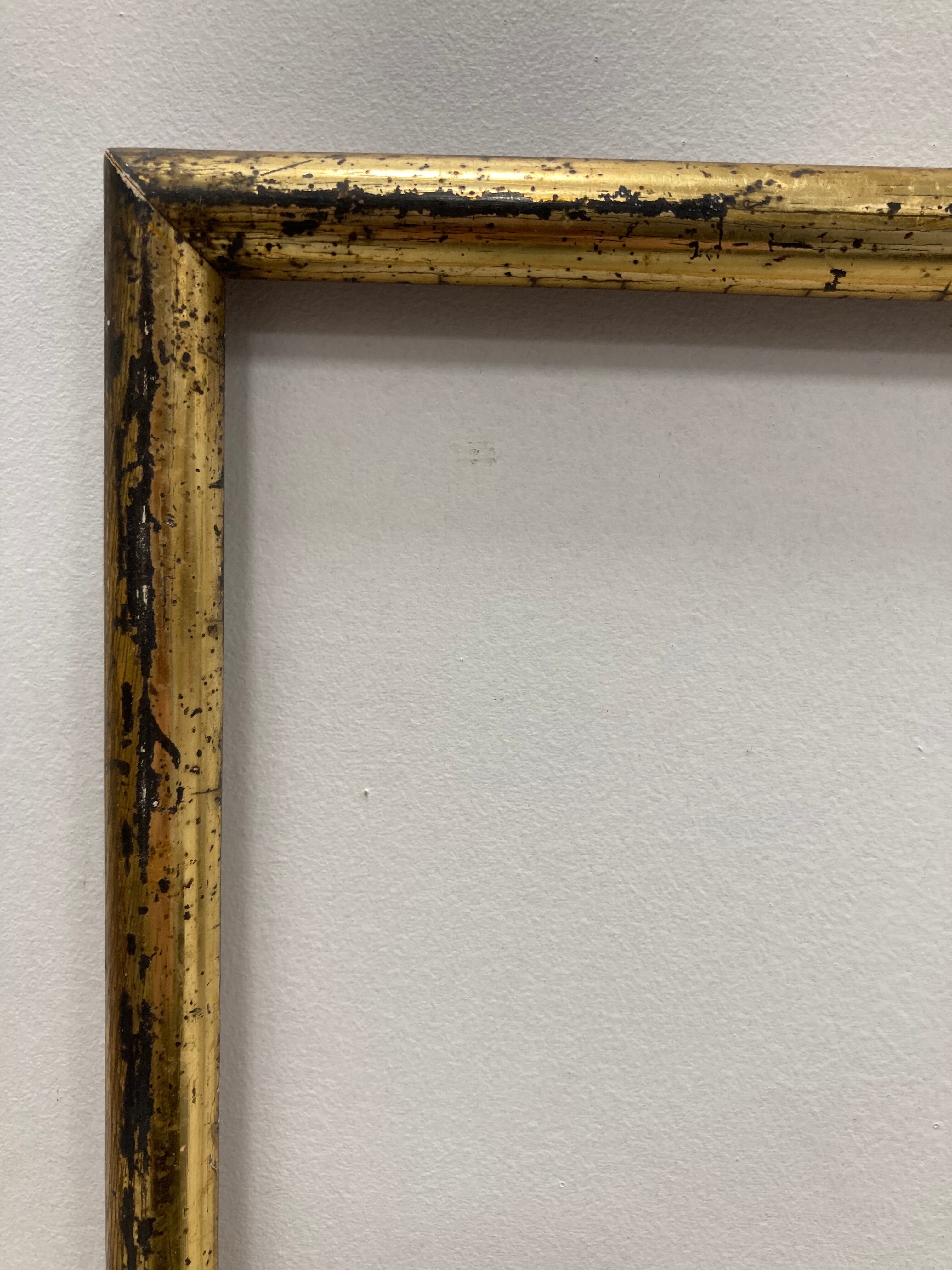 Vintage patinated golden frame