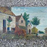 Old naive painting