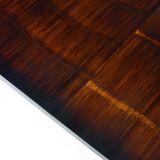 Large bamboo & wengé coffee table by Axel Vervoordt, 1980s