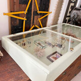 Display case with double glass