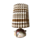 West Germany ceramic lamp and pleated lampshade
