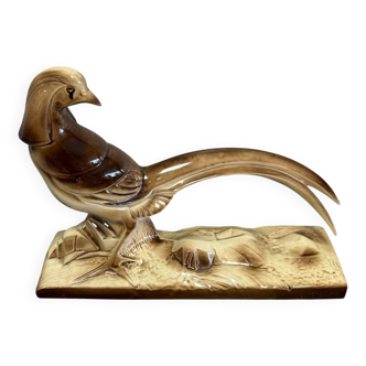 Charles Lemanceau: Art Deco ceramic pheasant