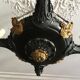 Bronze Empire-style chandelier with 4 lights