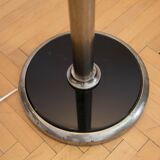 1930s Floor Nickel Lamp with Side Table – Functionalism, Bauhaus