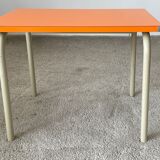 Small children's table in formica orange