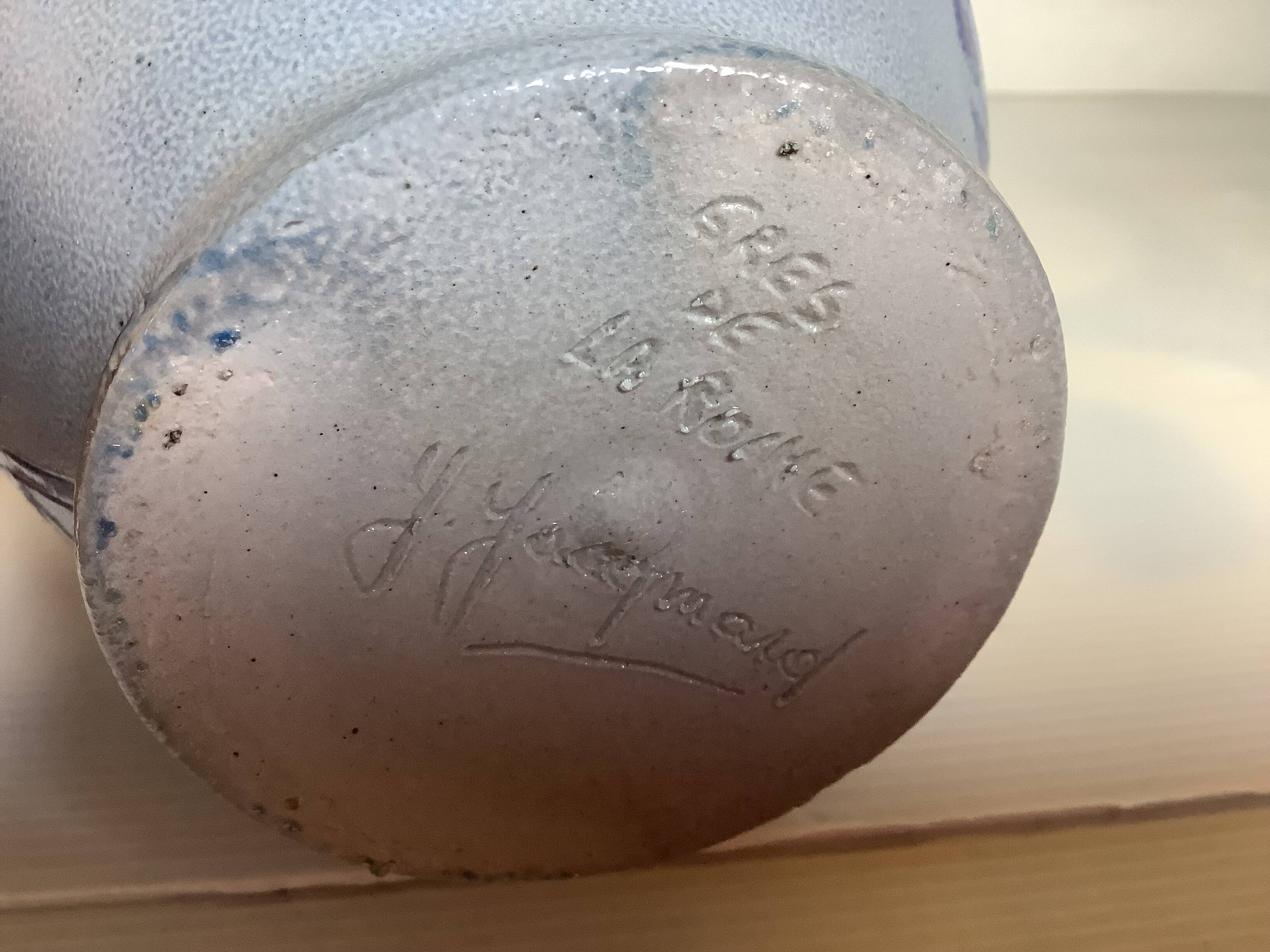 Rock sandstone flower vase Jules Jacquemart Belgium