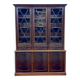 English two-piece mahogany bookcase, made in the 1970s