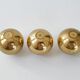 Suite of 3 candle holders in vintage solid brass 1950