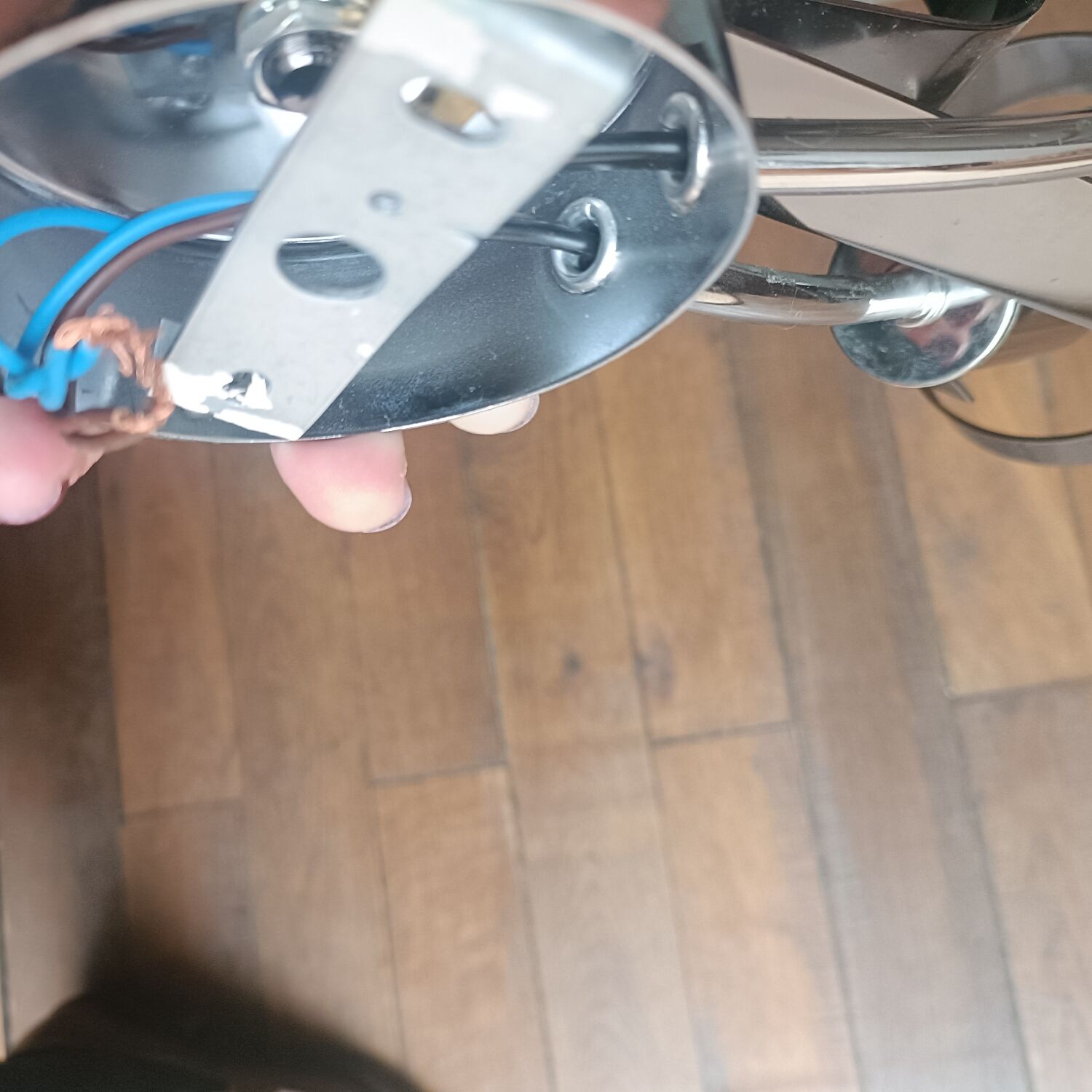 Chrome wall light Laurie Lumière