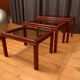 Nesting tables, Italy, 1970s, set of 3
