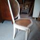 Lot Louis XV medallion chairs canned