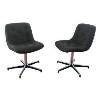 Pair of Vintage Strafor Office Chairs