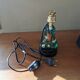 Vintage resin inclusion lamp curiosity cabinet