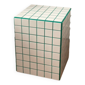 table d'appoint - blanc/vert