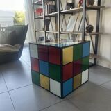 Multicolored rubik's cube table
