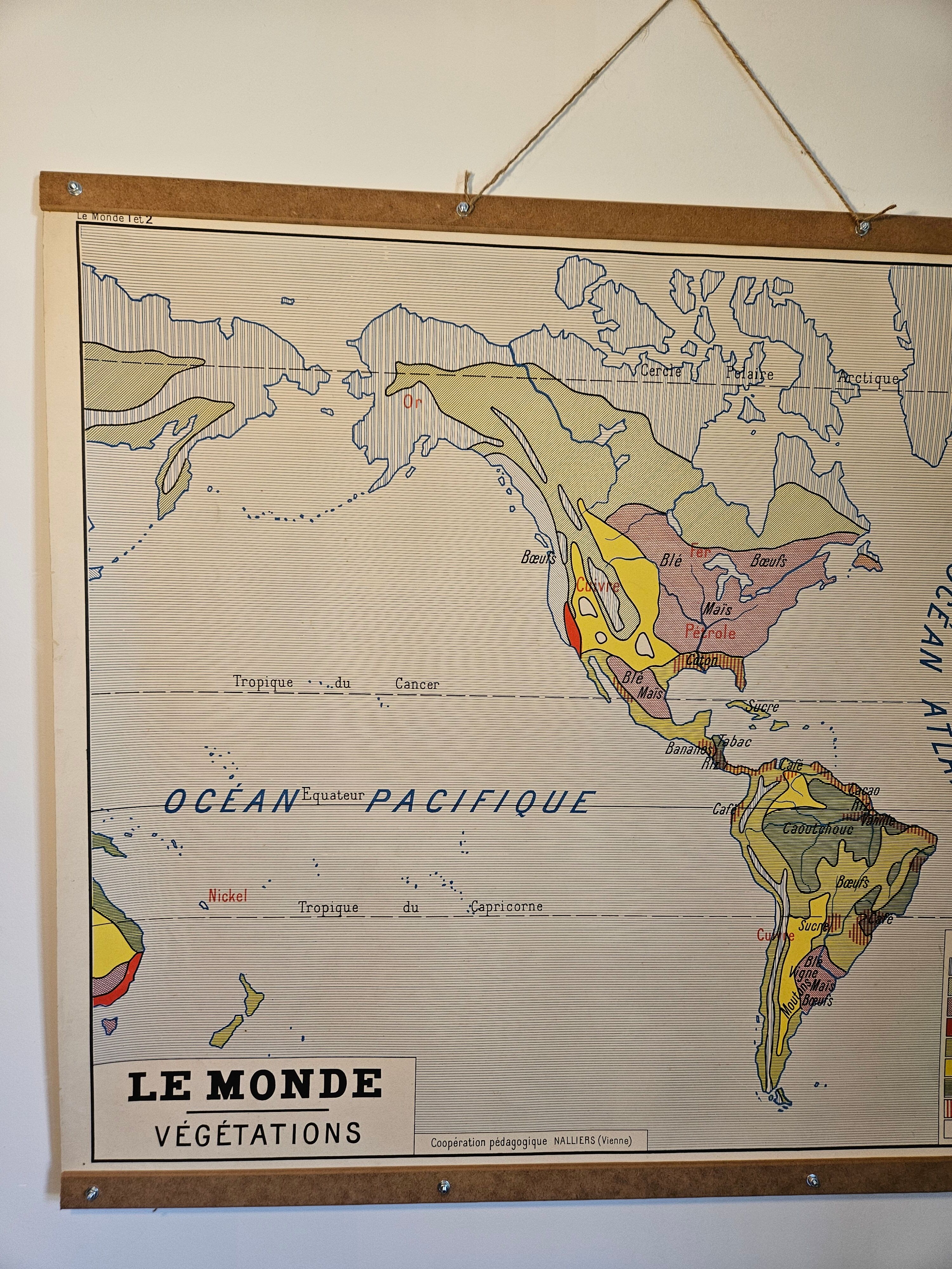 Old geography solar map 1960