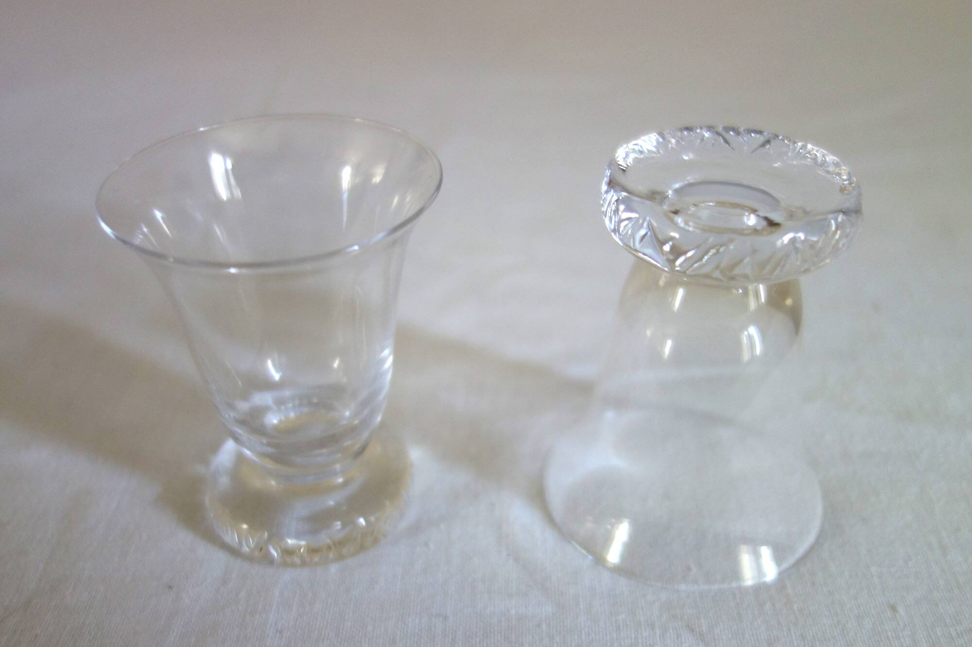 6 Daum digestif glasses, Kim model, mid-20th century