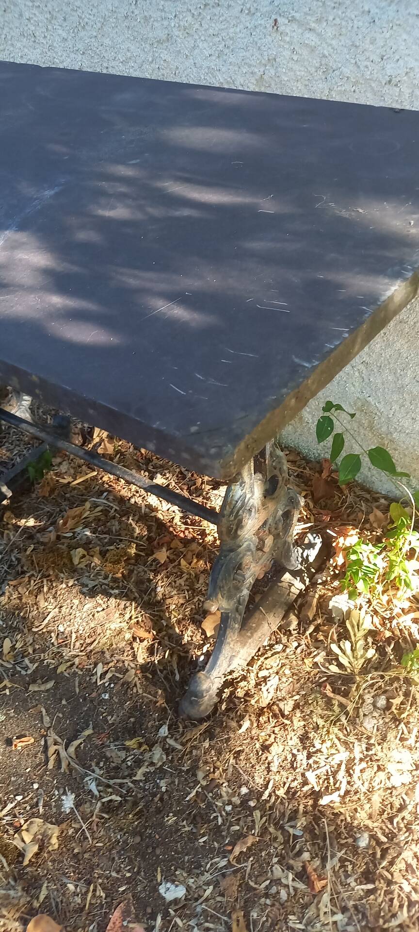 Bistro table slate top