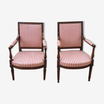 Pair of directoire period armchairs