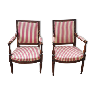 Pair of directoire period armchairs