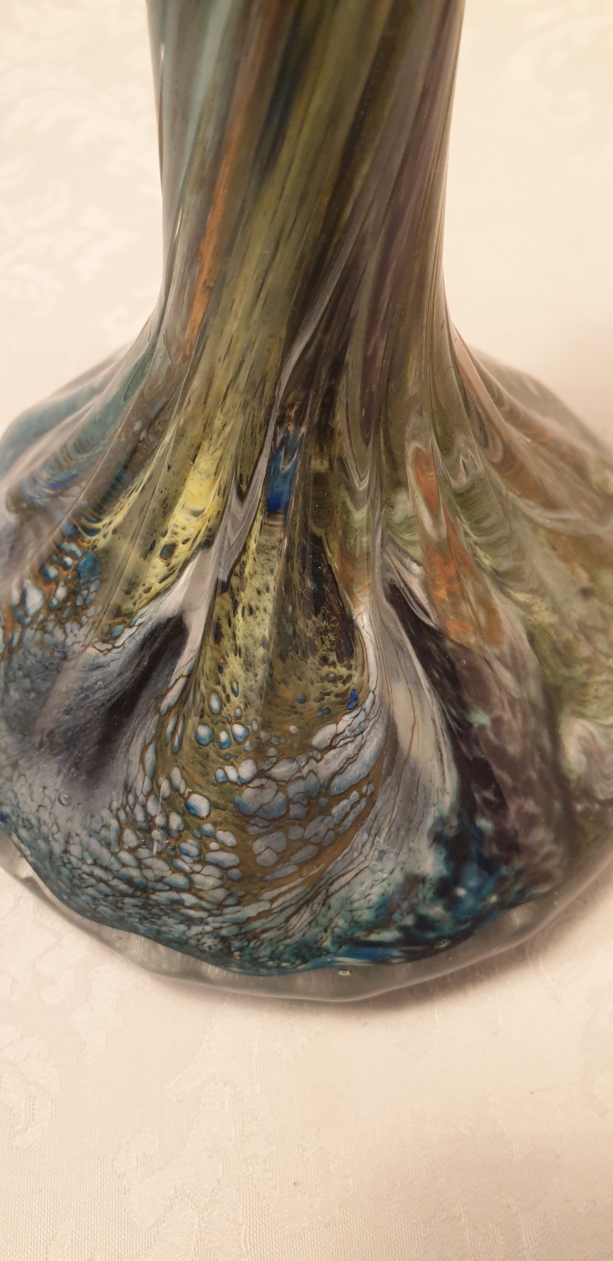 Glass vase from the south of the France
