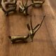 Ethnic bronze knife holders