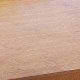 Vintage oak commode with tapered legs and wings from the 1950s.