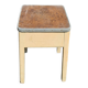 Tabouret coffre de cireur formica années 1950