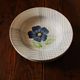 Lot 4 soup plates Blue Flower Hand Painted Collection Valentin Digoin Sarreguemines Coat of Arms