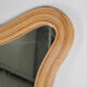 Large "waves" rattan mirror
