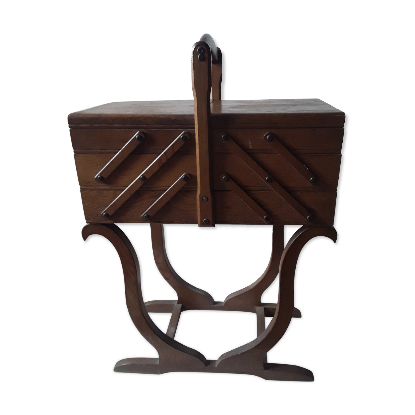 Vintage wooden seamstress