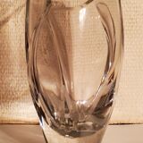 Baccarat vase signed Robert Rigot model Giverny 28cm