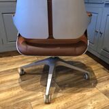 Chaise de bureau vintage designer Hadi teherani silver 101 S pour intersthul Allemagne