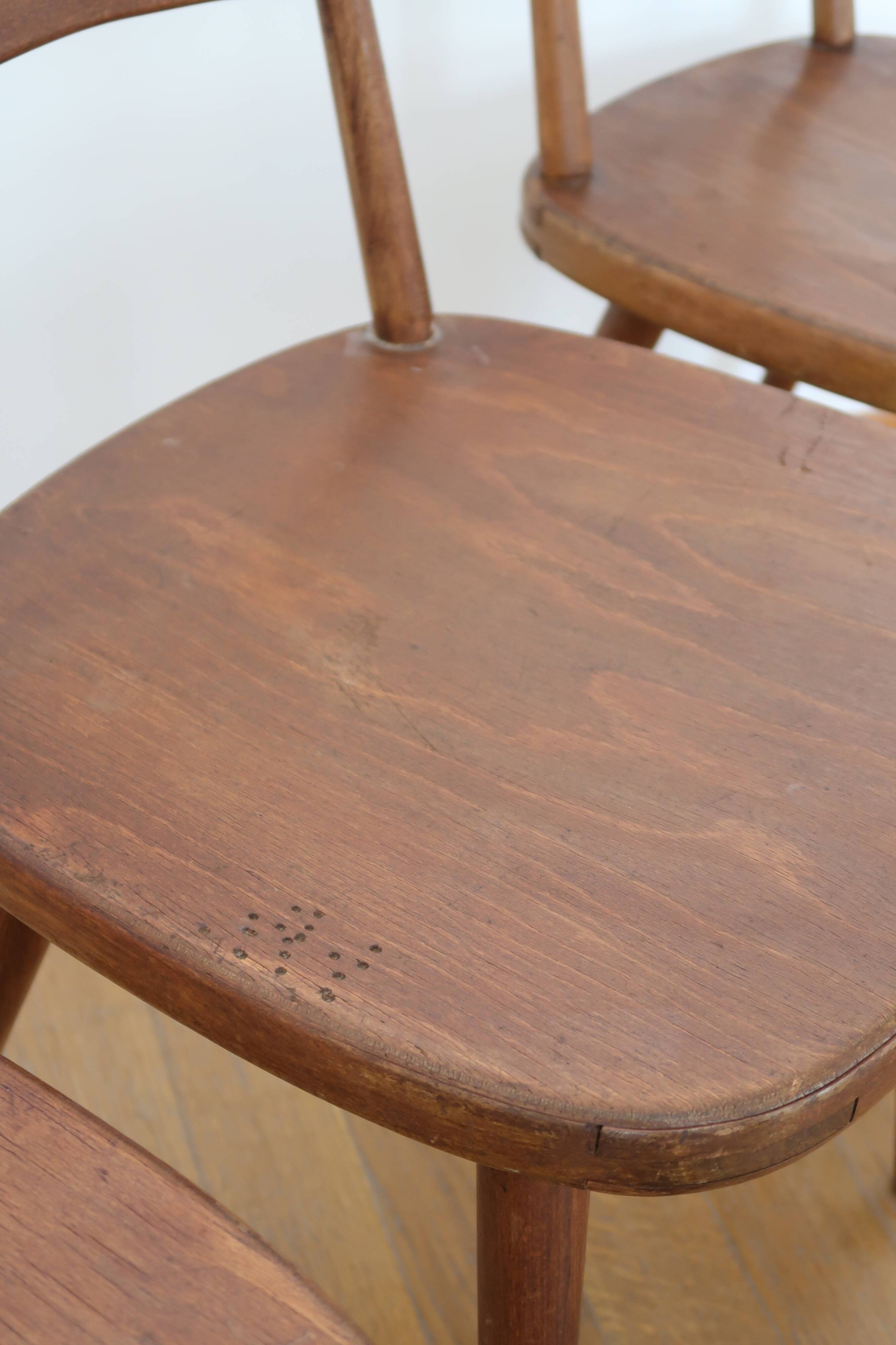 6 Scandinavian bistro chairs