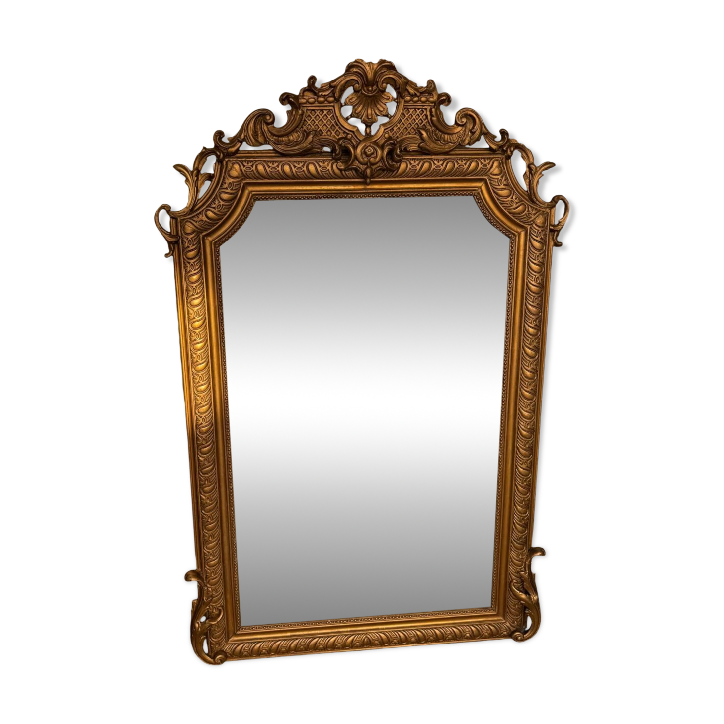 Old gold mirror