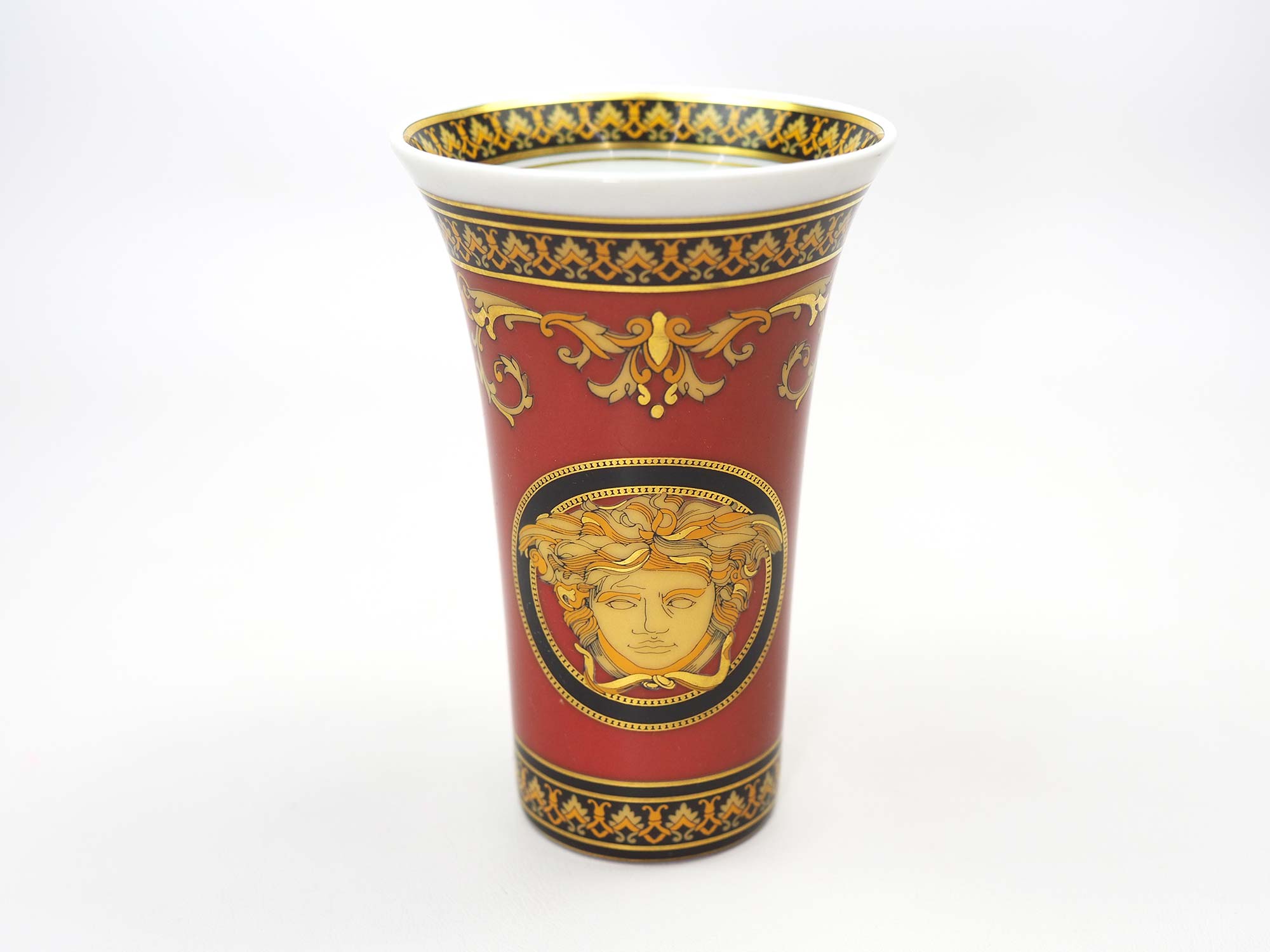 Versace Rosenthal Porcelain Medusa Small Vase