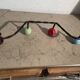 Coat hooks with 4 balls from the 1960s.