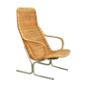 Mid Century Wicker Lounge Chair by Dirk van Sliedregt for Jonker Brothers, 1960s