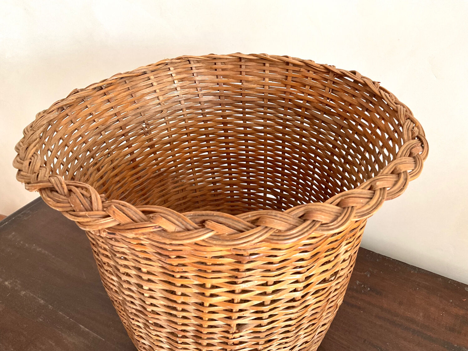 Vintage wicker basket