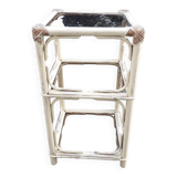 Rattan side table