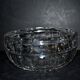 Salad bowl cut in art deco cut crystal beveled geometric decoration 20cm