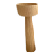 Minimalist raffia floor lamp