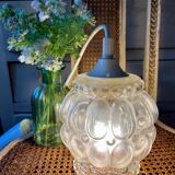 Vintage bubble glass pendant light