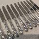 12 Christofle Marly silver plated dessert knives, 19.7cm