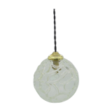 Glass ball pendant light